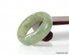 Icy Green Jade Ring US 9.75 - 19.7mm,   Natural translucent Green Jadeite Jade Ring,  Certified Jade ring