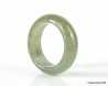 Icy Green Jade Ring US 9.75 - 19.7mm,   Natural translucent Green Jadeite Jade Ring,  Certified Jade ring