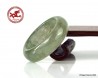 Natural Icy green Jade Ring US 8.5 - 18.6mm,  Translucent light Green Jadeite,  Untreated certified,  jade ring