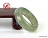 Anillo de jade verde helado natural, talla US 8,5 -18,6mm, jadeíta verde claro translúcida, certificado sin tratar