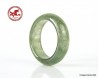 Anillo de jade verde helado natural, talla US 8,5 -18,6mm, jadeíta verde claro translúcida, certificado sin tratar