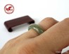 Anillo de jade verde helado natural, talla US 8,5 -18,6mm, jadeíta verde claro translúcida, certificado sin tratar