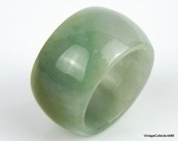 Anillo de jade natural, talla US11,5 - 21mm, anillo de jade jadeíta natural verde y amarillo, anillo de jade translúcido natural