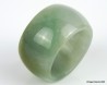 Natural Jade Ring US 11.5 - 21mm,  Natural Green & Yellow Jadeite Jade Ring,  Natural translucent Jade ring Certified,  man