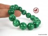 Manzana pulsera de cuentas de jade verde 14mm, verde jadeíta Jade pulsera de cuentas de estiramiento, brazalete de jade