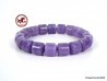 Lavender Jade barrel beaded Bracelet 10mm,  purple Jadeite Jade bead stretch Bracelet,  bangle for woman or men