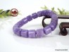 Lavender Jade barrel beaded Bracelet 10mm,  purple Jadeite Jade bead stretch Bracelet,  bangle for woman or men