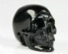 Black Obisidian Crystal Skull, Realistic carved Skull in natural Black Obsidian crystal 2" - SKU68