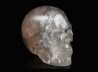 Fluorite Crystal SKULL, carved Skull in natural Fluorite Crystal, translucent crystal Skull Top Quality 2" - SKU64