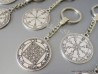 Pentacle of King Solomon Keychain, Seal, Talisman, Amulet of King Solomon Pentacle Keychain format 2 Seals in one