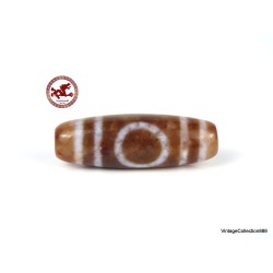 Old Tibetan agate  DZI bead Heaven and Earth,  Dzi Zee Dzee Zi Agate Bead - Tibetan Beads- Ethnic Tribal Dzi Beads