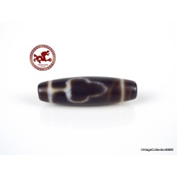 Old Agate Dzi Bead "Bodhi" or "Bodhi Tree", Dzi pendant, Buddhist amulet, tibetan DZI Prayer Bead