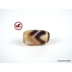 Antique,  Powerful and small agate bead Dzi,  Tibetan DZI "Mountain Peak" high energy bead,  Tibetan agate bead