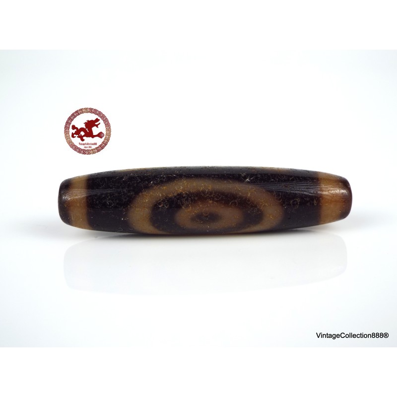 Old Agate powerful Dzi Bead "Sky and Earth",  Dzi pendant,  Buddhist amulet,  tibetan DZI Prayer Bead