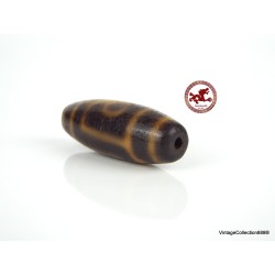 Old DZI of "2 Eyes" with great power and good karma,  Tibetan agate Dzi,  Old Tibetan Prayer Dzi Bead,  Tibet DZI 2 Eyes