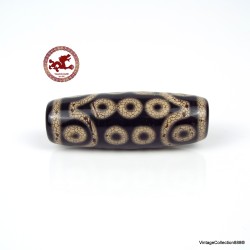 Powerful "21 Eyes" DZI,  Tibetan prayer bead,  old Tibetan agate prayer bead DZI,  Tibetan bead.