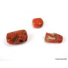 Lote 3x Coral rojo natural antiguo de 24,5 quilates - 4,9 g, piezas antiguas de coral rojo, natural sin tratar