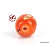 Old Large Red Coral Bead,  Natural Red Coral Barrel Bead,  4.63gr - 23.15ct Drilled Red Coral Bead