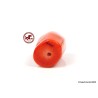 Large Red Coral Bead,  Red Coral Barrel Bead,  Pierced Red Coral Bead,  drilled red Coral bead of 4gr - 20ct