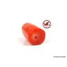 Large Red Coral Bead,  Red Coral Barrel Bead,  Pierced Red Coral Bead,  drilled red Coral bead of 4gr - 20ct