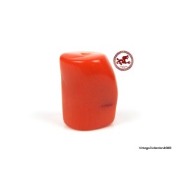 Large Red Coral Bead,  Red Coral Barrel Bead,  Pierced Red Coral Bead,  drilled red Coral bead of 3.38gr - 16.90ct