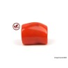 Large Red Coral Bead,  Red Coral Barrel Bead,  Pierced Red Coral Bead,  drilled red Coral bead of 3.38gr - 16.90ct