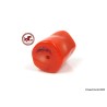 Large Red Coral Bead,  Red Coral Barrel Bead,  Pierced Red Coral Bead,  drilled red Coral bead of 3.38gr - 16.90ct