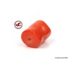 Large Red Coral Bead,  Red Coral Barrel Bead,  Pierced Red Coral Bead,  drilled red Coral bead of 3.38gr - 16.90ct