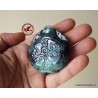 Old Chinese Snuff Bottle of green Jade,  Dark Green and White Jadeite Jade hand carved chinese Snuff Bottle